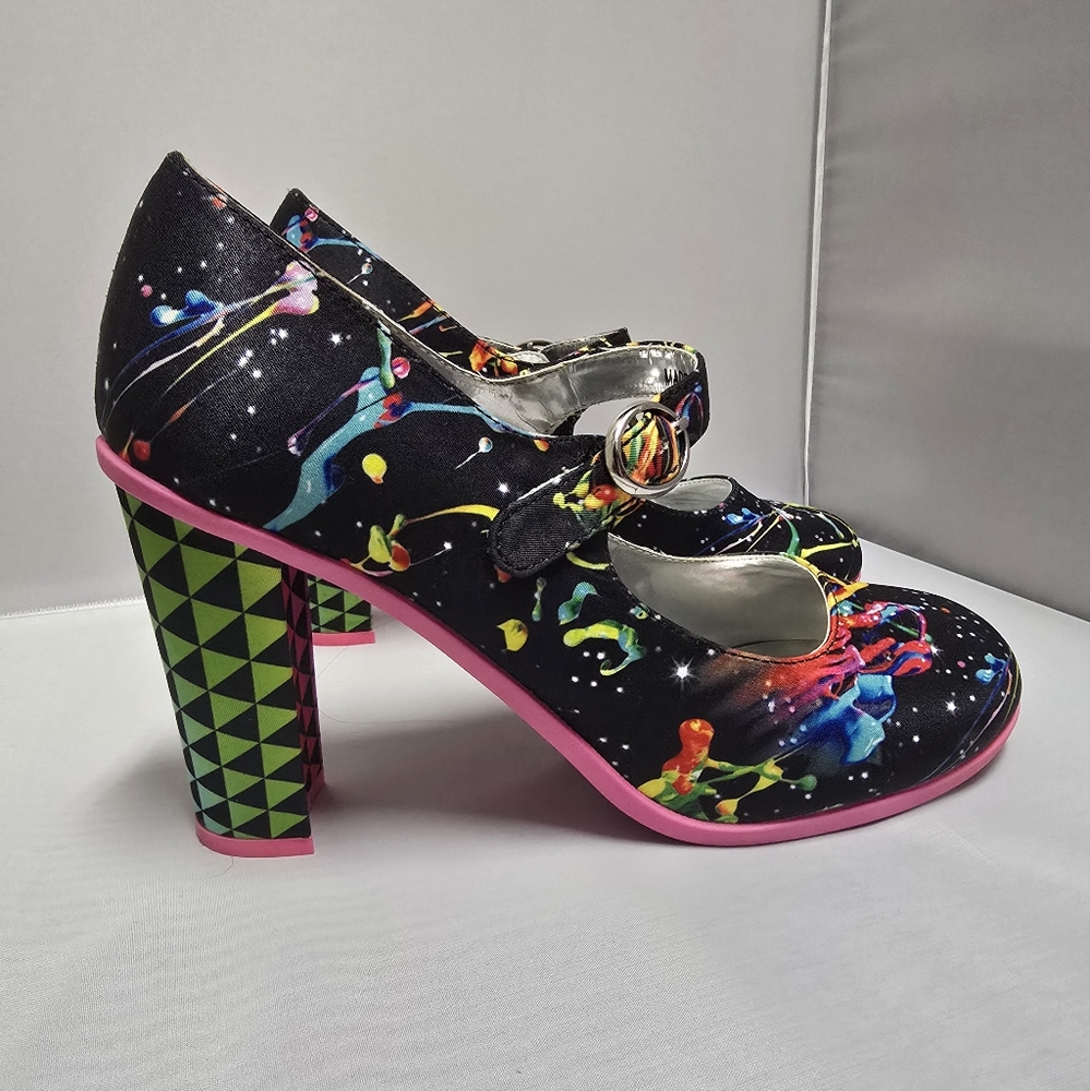 Colorful Splatter Women's Heels